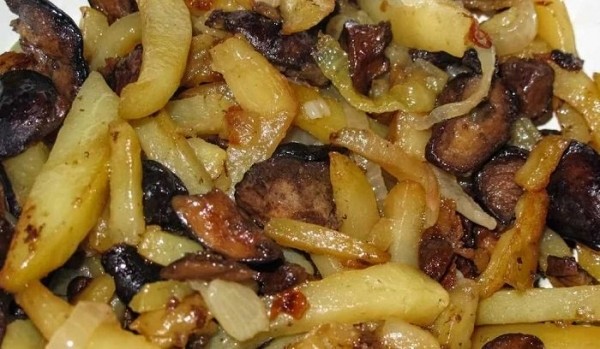 Рецепты жареной картошки с грибами на сковороде с фотографиями Рецепты жареной картошки с грибами на сковороде с фотографиями