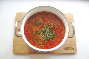 Борщ из индейки