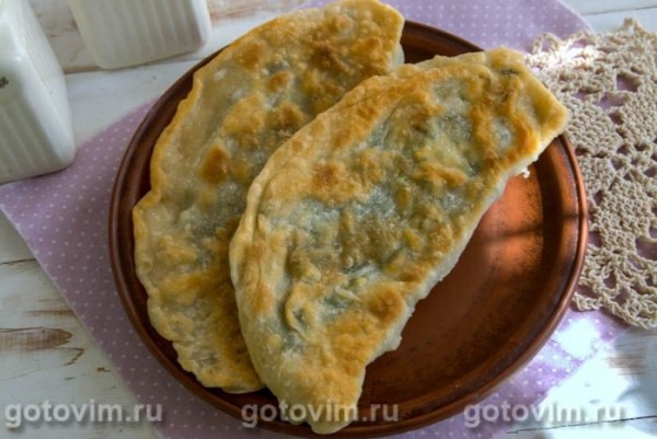Чебуреки с яйцом и капустой кале Чебуреки с яйцом и капустой кале