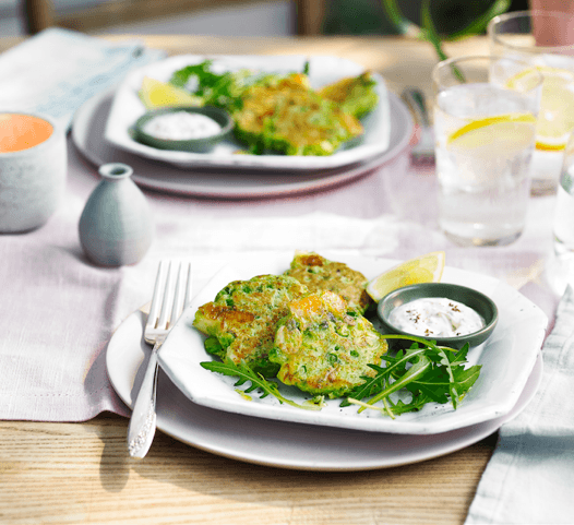 Кабачковые оладьи с апельсином