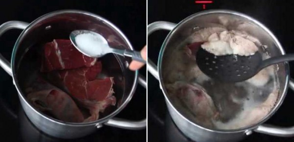  Тушёная говядина с овощами, ооочень вкусное мясо с луком и морковью