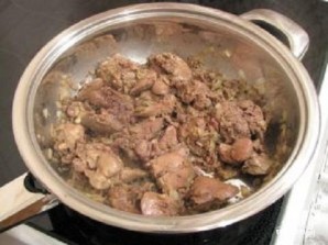 Блинчики с говяжьей печенью