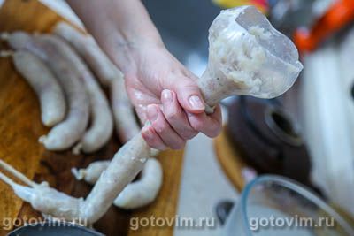 Колбаски из индейки