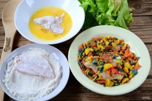 Курица в радужной панировке