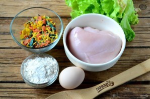 Курица в радужной панировке