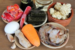 Рамен с креветками Рамен с креветками