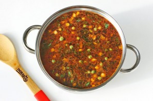 Борщ с горохом