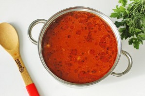 Борщ с горохом