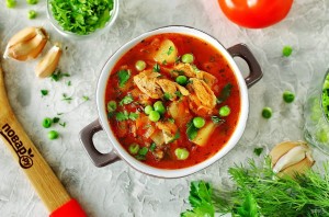 Борщ с горохом