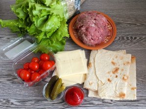 Бургер в лаваше