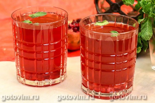 Чай каркаде с гранатом