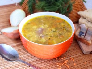 Чечевичный суп с говядиной