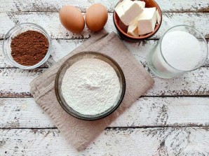 Двухцветные кексы Двухцветные кексы