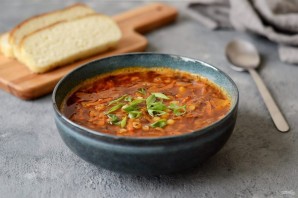 Гороховый суп с копченой паприкой