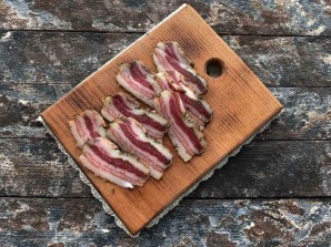 Яичница с грудинкой Яичница с грудинкой