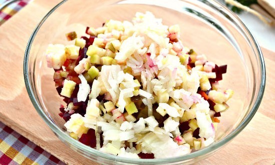 Как приготовить винегрет с селёдкой по классическим рецептам Как приготовить винегрет с селёдкой по классическим рецептам