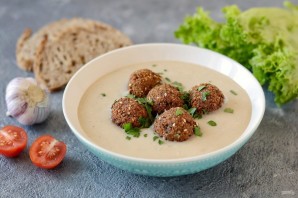 Картофельный суп с фалафелем