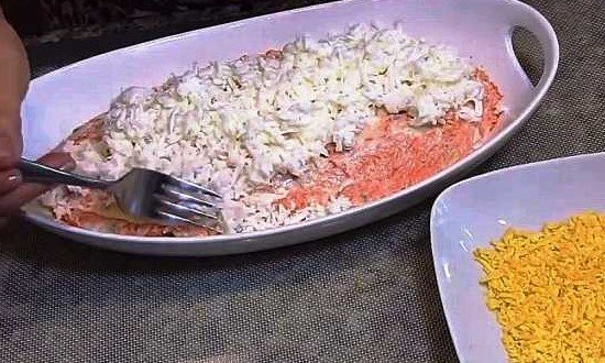 Классический салат «Мимоза» — рецепты с рисом, консервированной рыбой и яйцом Классический салат «Мимоза» — рецепты с рисом, консервированной рыбой и яйцом