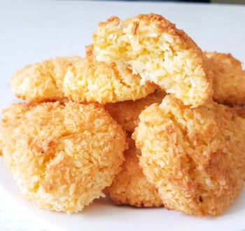 Кокосовое печенье из 3 ингредиентов за 15 минут Кокосовое печенье из 3 ингредиентов за 15 минут