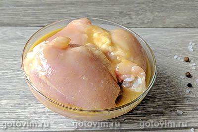 Куриные бедра в медово-горчичном соусе