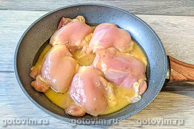 Куриные бедра в медово-горчичном соусе