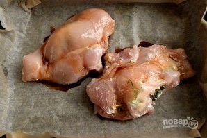 Куриные кармашки с творогом