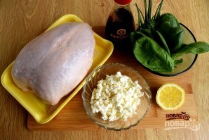 Куриные кармашки с творогом