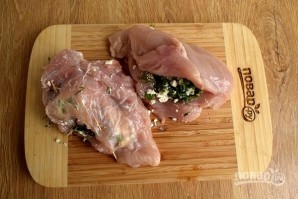 Куриные кармашки с творогом