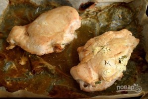 Куриные кармашки с творогом