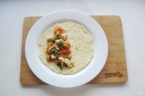 Мексиканская лепешка с курицей