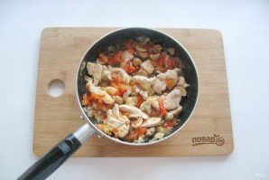 Мексиканская лепешка с курицей