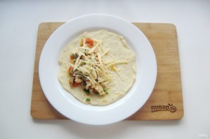 Мексиканская лепешка с курицей