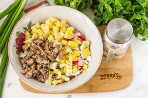 Окрошка с квашеной капустой