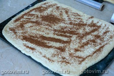 Отрывной хлеб-гармошка с корицей и грецкими орехами