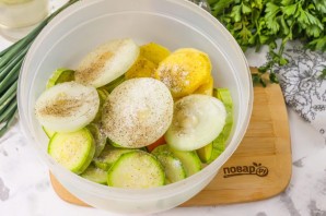 Овощи на электрогриле