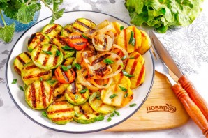 Овощи на электрогриле