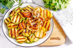 Овощи на электрогриле