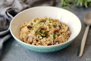 Овсянка с грибами