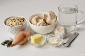 Овсянка с грибами