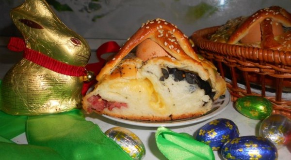 Пасхальная коса с начинкой по рецепту Сары Папа, пошаговый рецепт с фото