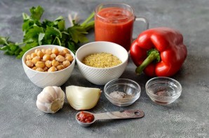 Пилав из булгура с нутом