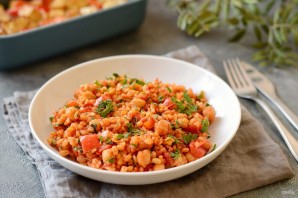 Пилав из булгура с нутом