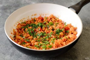 Пилав из булгура с нутом