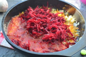 Постный украинский борщ