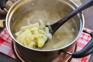 Постный украинский борщ