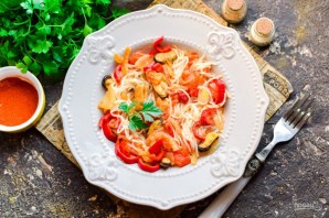 Рисовая лапша с мидиями Рисовая лапша с мидиями