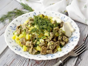 Салат из говяжьего легкого