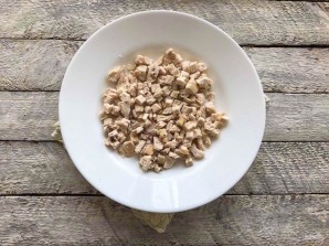 Салат "Муравейник" с картошкой фри