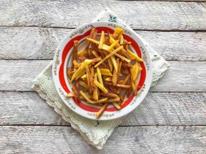 Салат "Муравейник" с картошкой фри