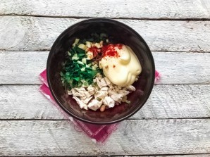 Салат "Наполи" с фасолью